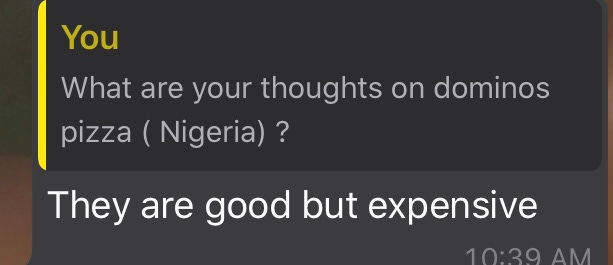 WhatsApp message WhatsApp message