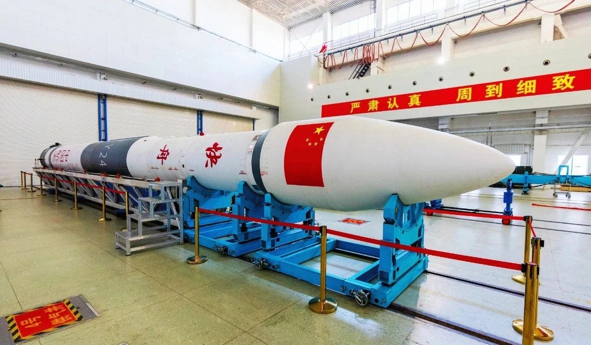 A Kuaizhou-1A vehicle undergoing launch preparations ahead of being sent to its launch site in January 2024. A Kuaizhou-1A vehicle undergoing launch preparations ahead of being sent to its launch site in January 2024.