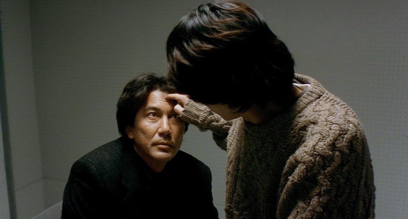 Just watched Cure (1997) for the first time and oh. my. god. i was  completely blown away by how perfectly this film set its beautiful but  disturbing atmosphere. instant 5 stars. : r/criterion