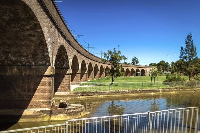 Glebe rail viaduct in Sydney Glebe rail viaduct in Sydney