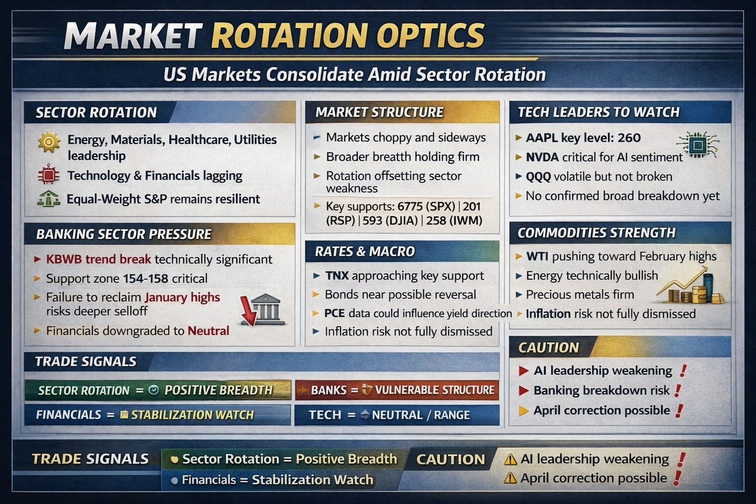 US Markets Consolidate Amid Sector Rotation by OSTradeZ