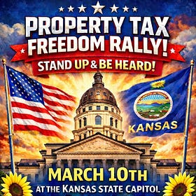 Property Tax Freedom Rally Planned in Topeka