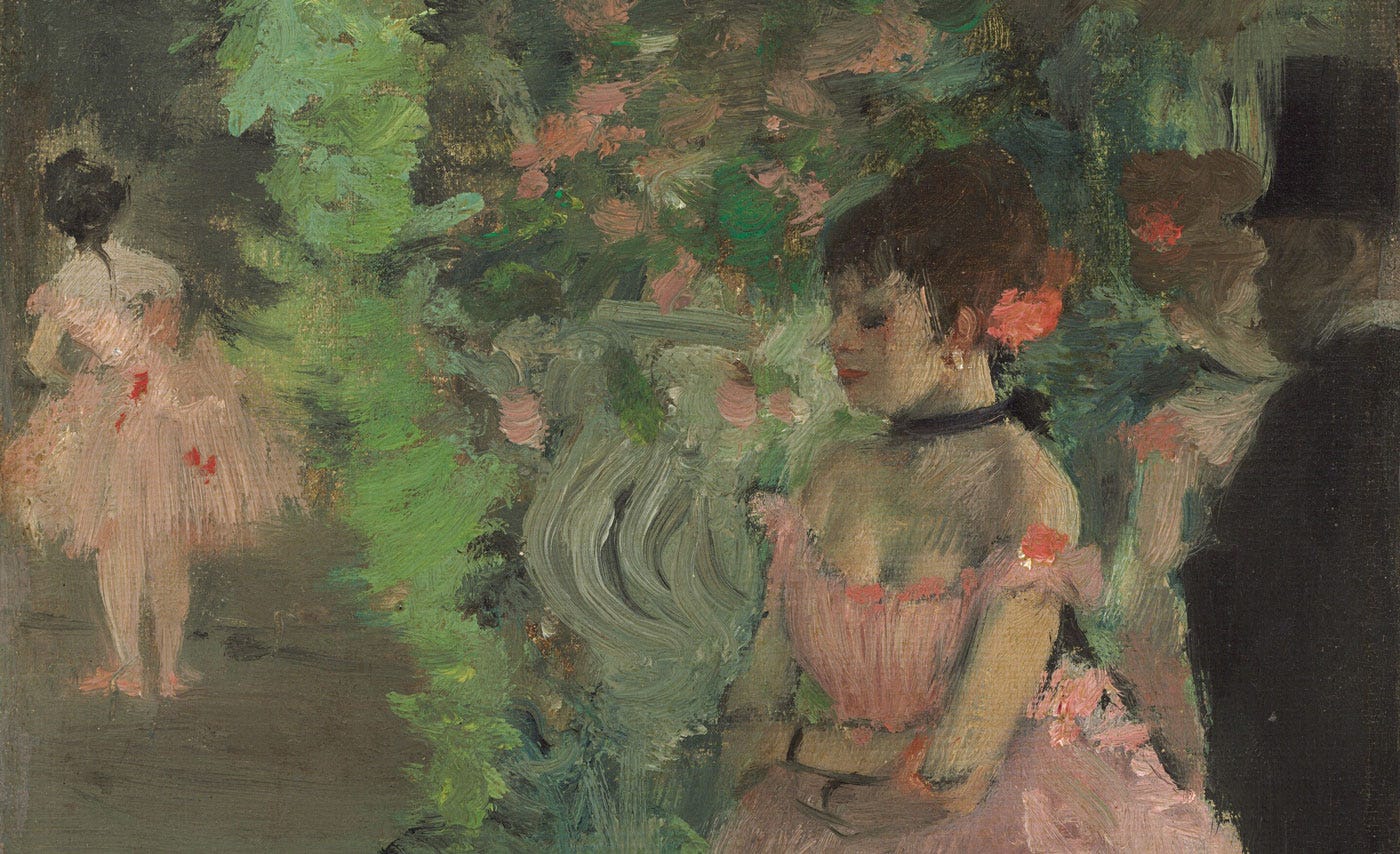 Dancers Backstage, Degas.