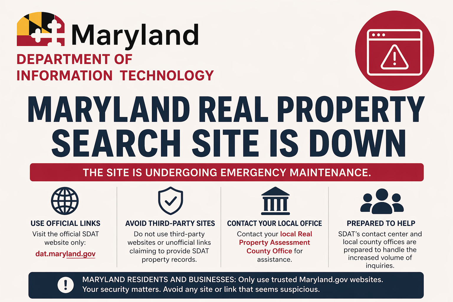 When Maryland's Property Records Go Dark: What the SDAT Outage Means ...
