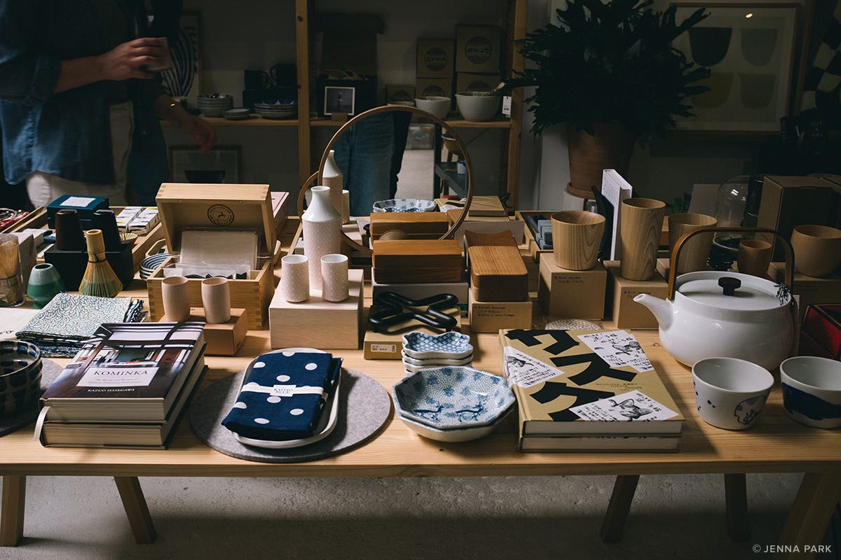 A store display of pretty things