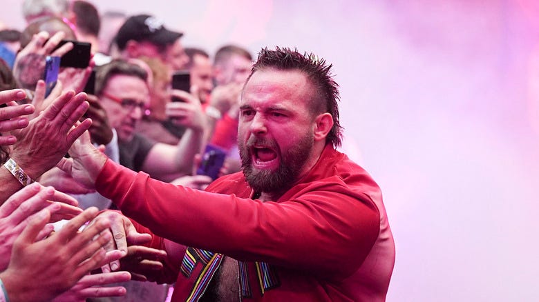 Cash Wheeler appearing at AEW All In