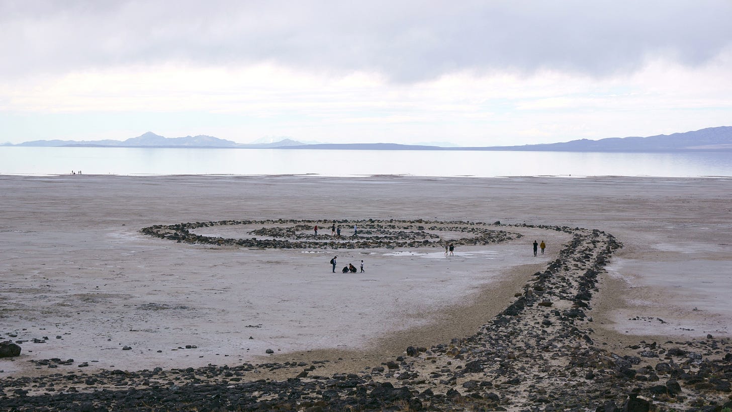 Robert Smithson, Spiral Jetty (1970). Photo by Ali Ismail Karimi.