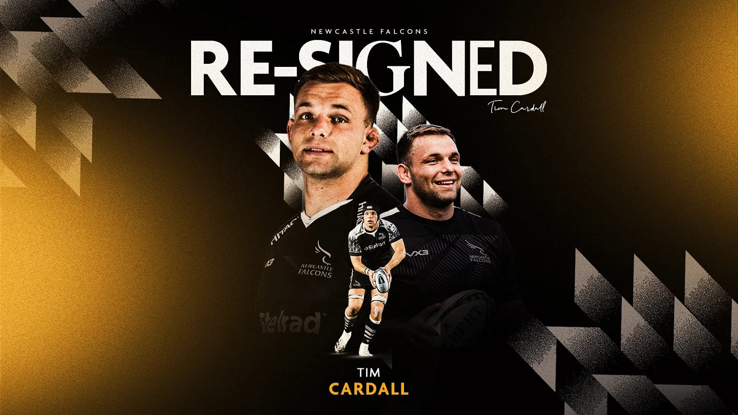Tim Cardall re-signs with Newcastle Falcons - Newcastle Falcons