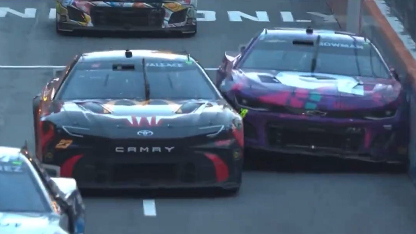 Bubba Wallace Alex Bowman Chicago incident video 2024 Grant Park 165