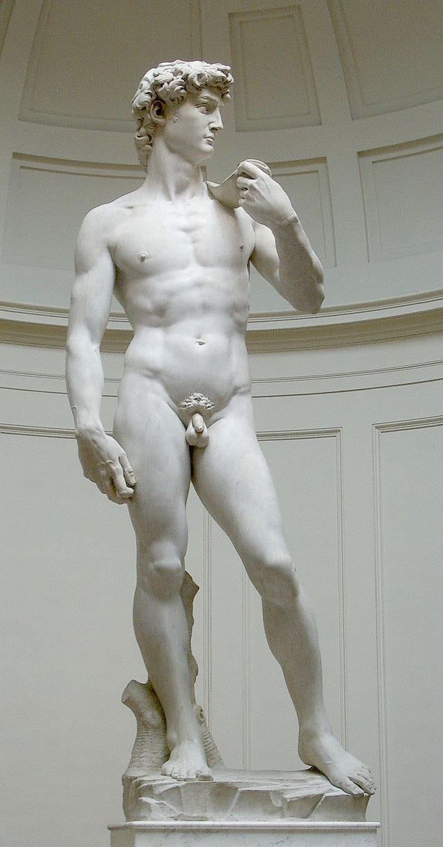 David Statue Donatello Vs Michelangelo