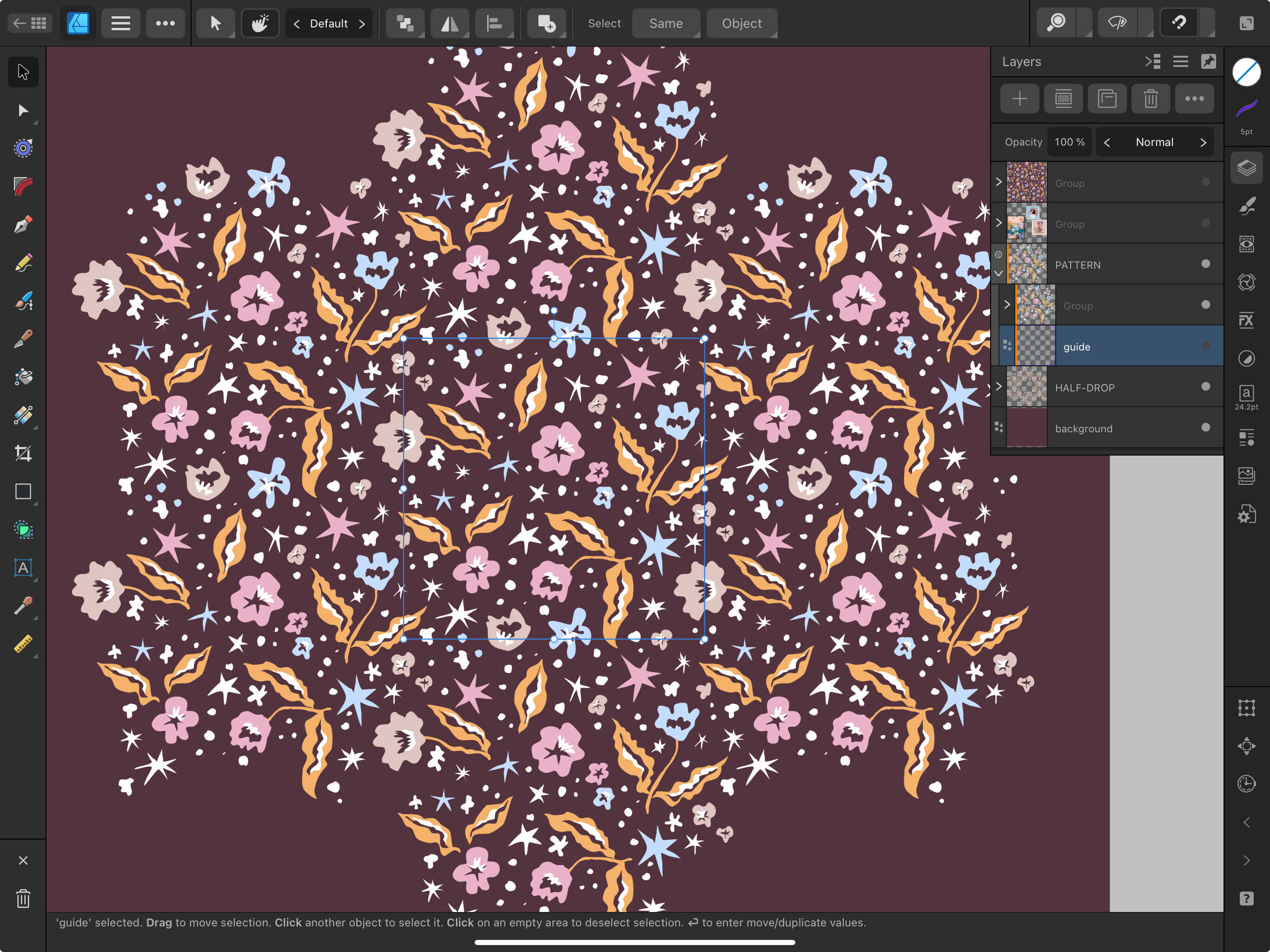 Affinity Designer is the best software for creating repeat patterns