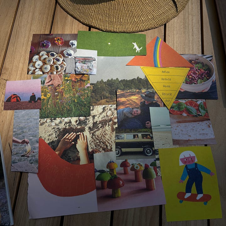 Collages/vision boards.