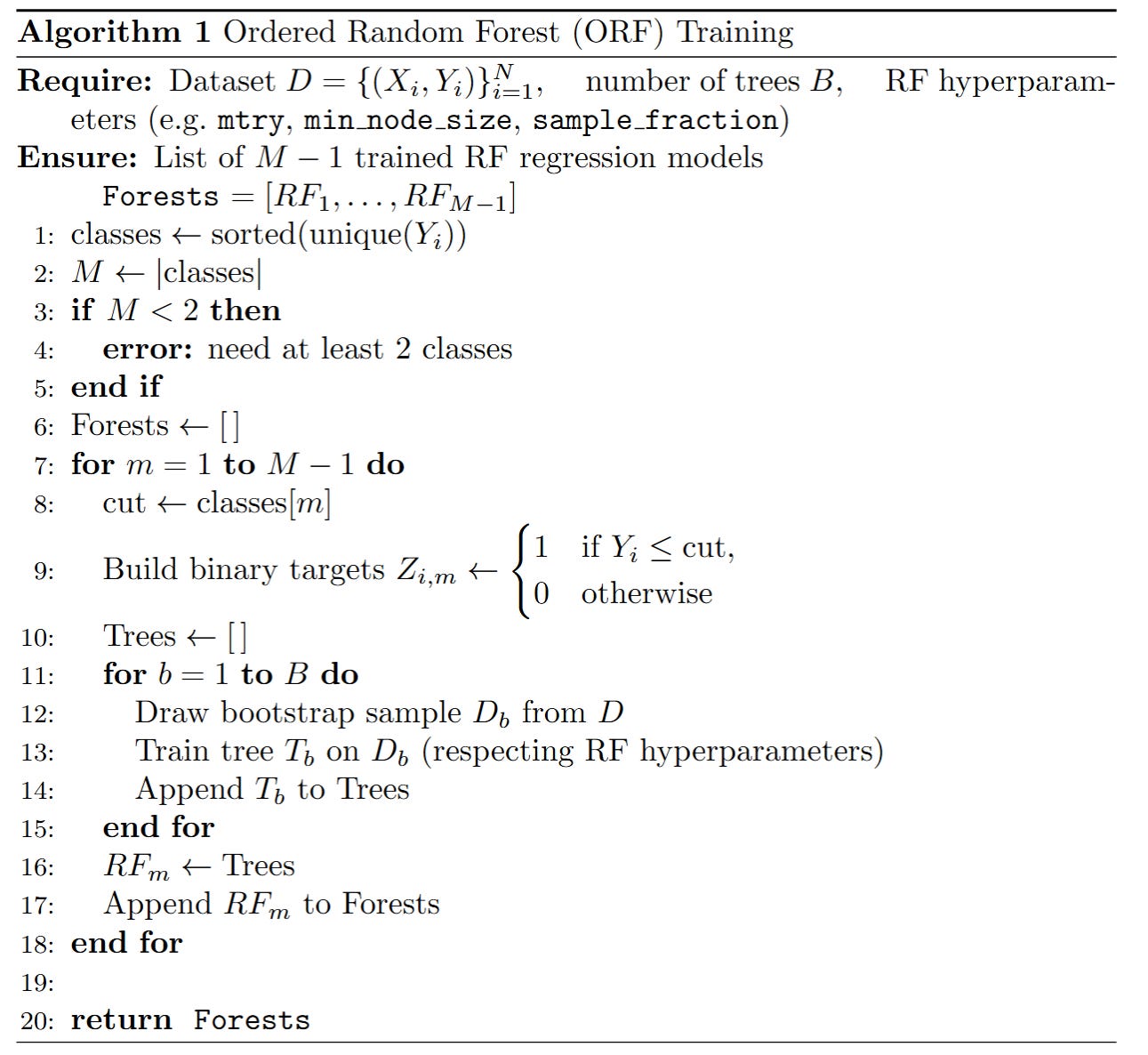 [WITH CODE] Model: Ordered Random Forest