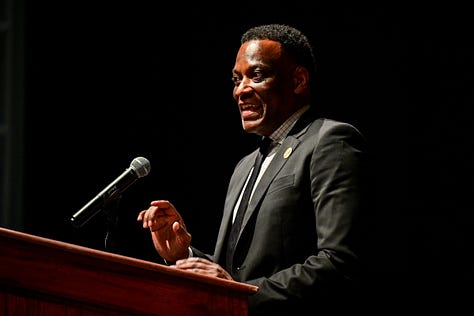 Dr. Keith Elder, president of St. Xavier University, and Troy Chancellor Dr. Jack Hawkins, Jr. were the keynote speakers at the annual John Robert Lewis Leadership conference. The conference, in its 23rd year, was held on Jan. 31 and Feb. 1 in the Trojan Center.