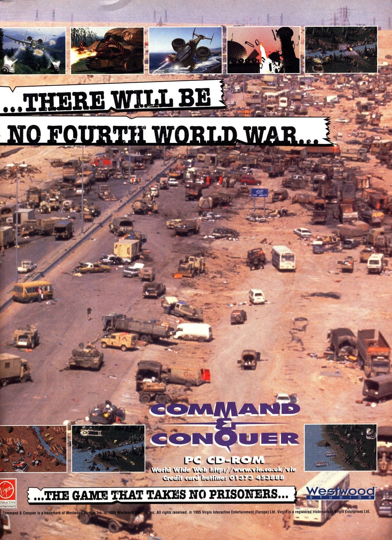 Video Game Print Ads — 'Command & Conquer' [DOS] [UK] [MAGAZINE] [1995]...