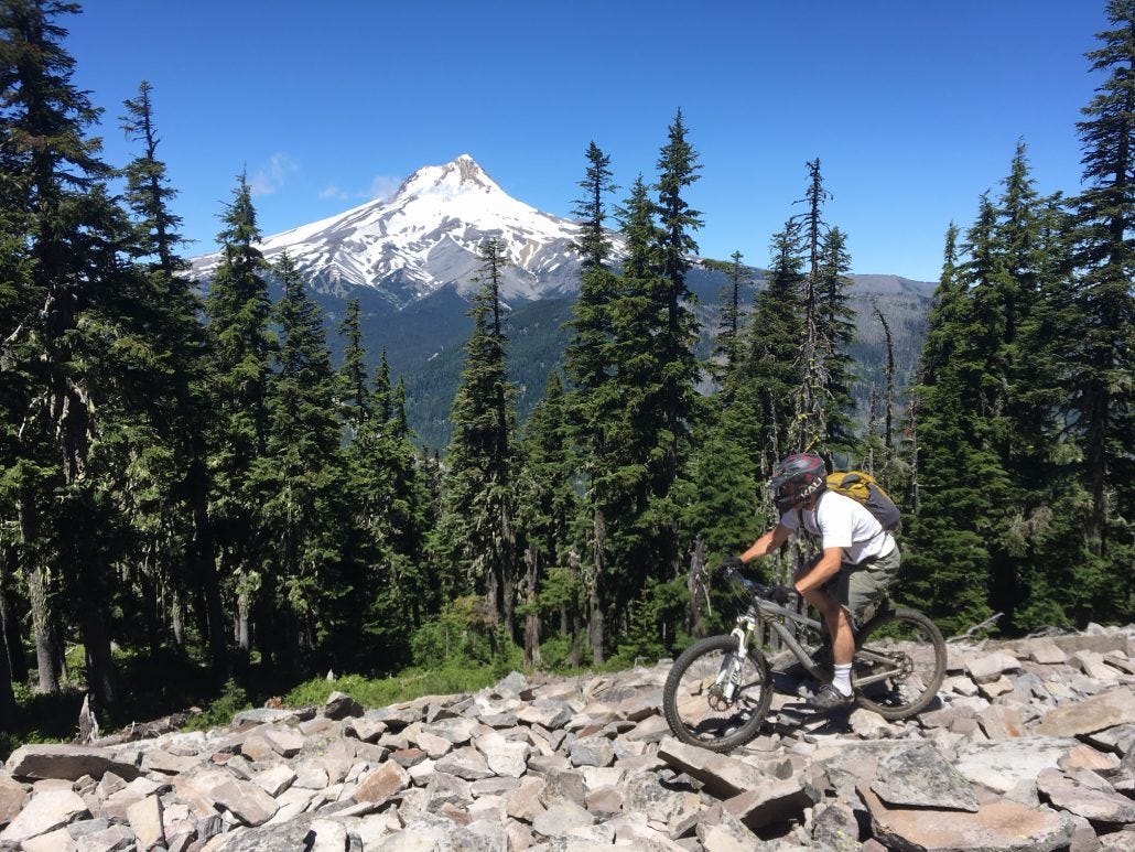 An excellent alpine day in the sun last weekend on Gunsight near Mt. Hood. Here's to many more days outside this summer! (Here's my buddy Tony cranking through a rock garden.) An excellent alpine day in the sun last weekend on Gunsight near Mt. Hood. Here's to many more days outside this summer! (Here's my buddy Tony cranking through a rock garden.)