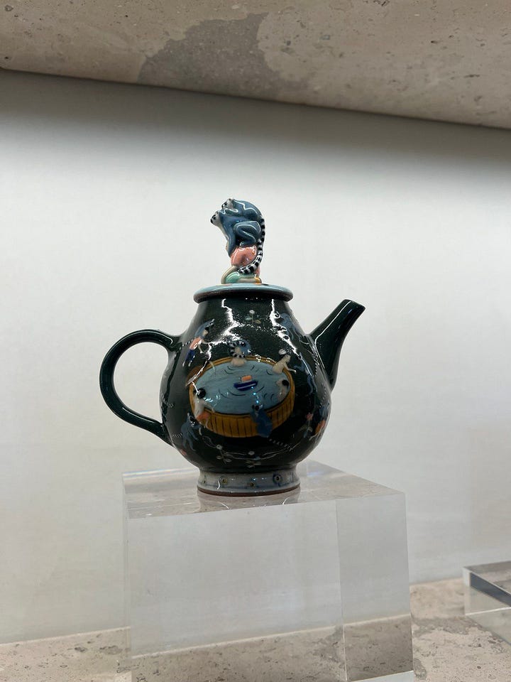 Some images of the store interior, ceramics and the hammock bag