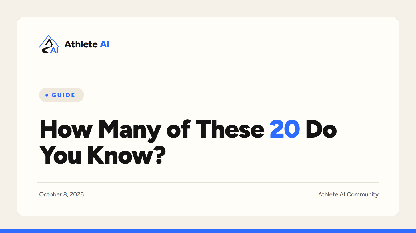 How Many of These 20 Do You Know?