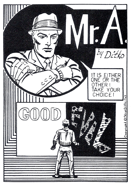 O Sr. A por Steve Ditko : r/comicbooks O Sr. A por Steve Ditko : r/comicbooks