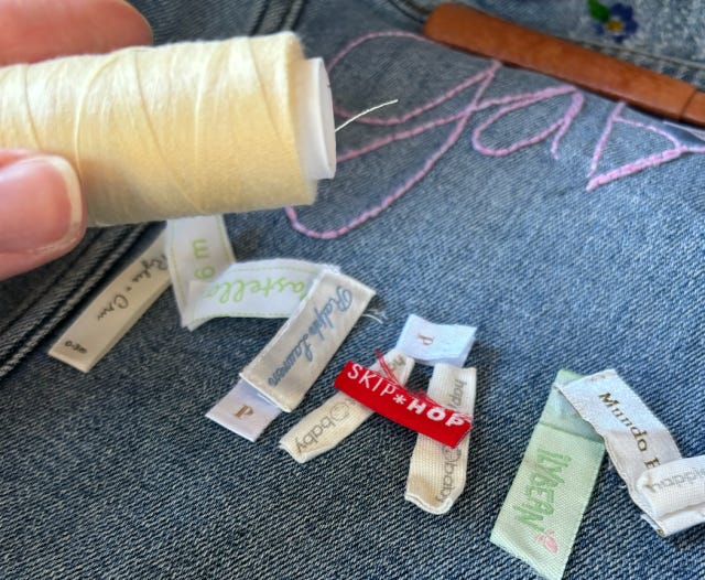 Choosing a soft yellow thread Choosing a soft yellow thread