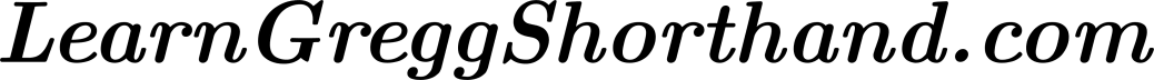The Learn Gregg Shorthand Project