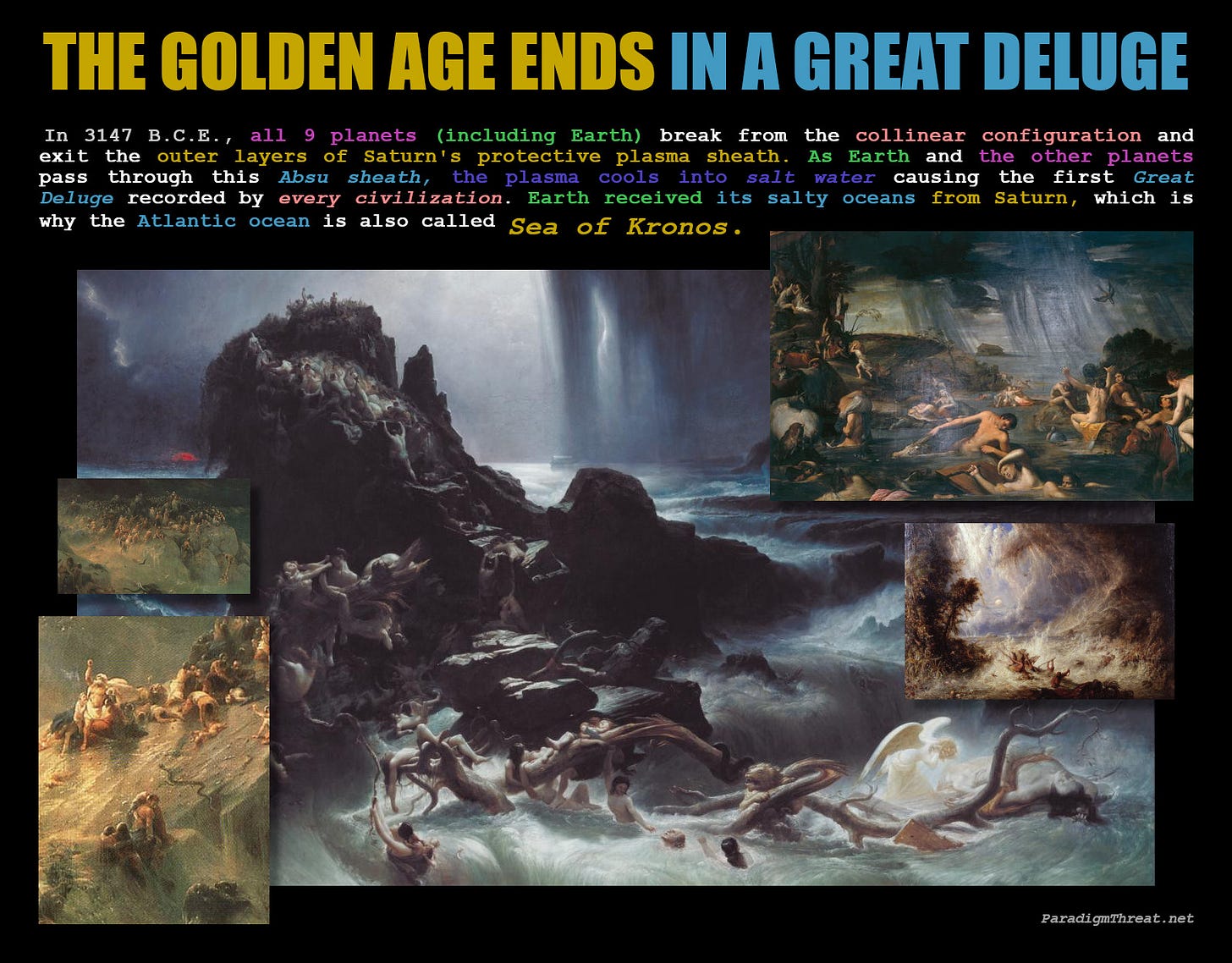 Golden Age ends in a Great Deluge