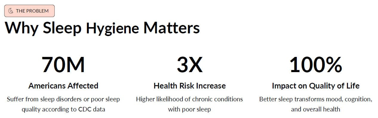 why sleep hygiene matters