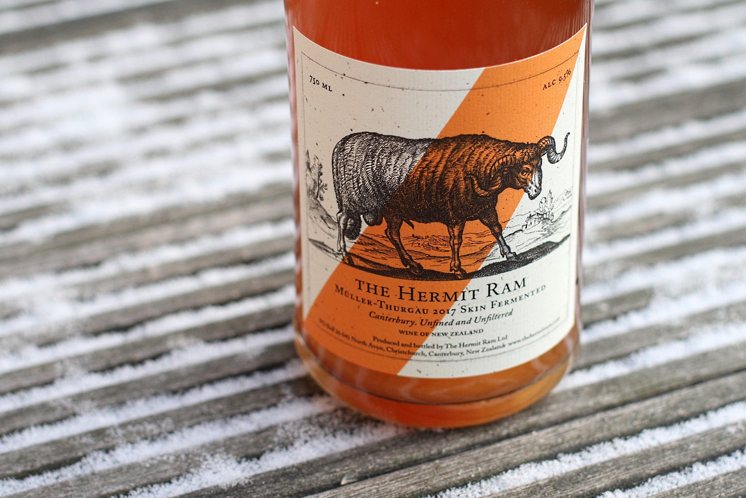 The Hermit Ram - Müller-Thurgau Skin Fermented 2017 (Photo (C) Simon Woolf)