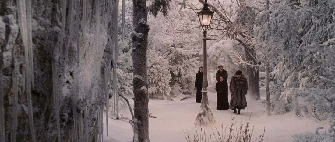 A scene from the movie adaptation of C.S. Lewis’ The Lion, the Witch and the Wardrobe. 