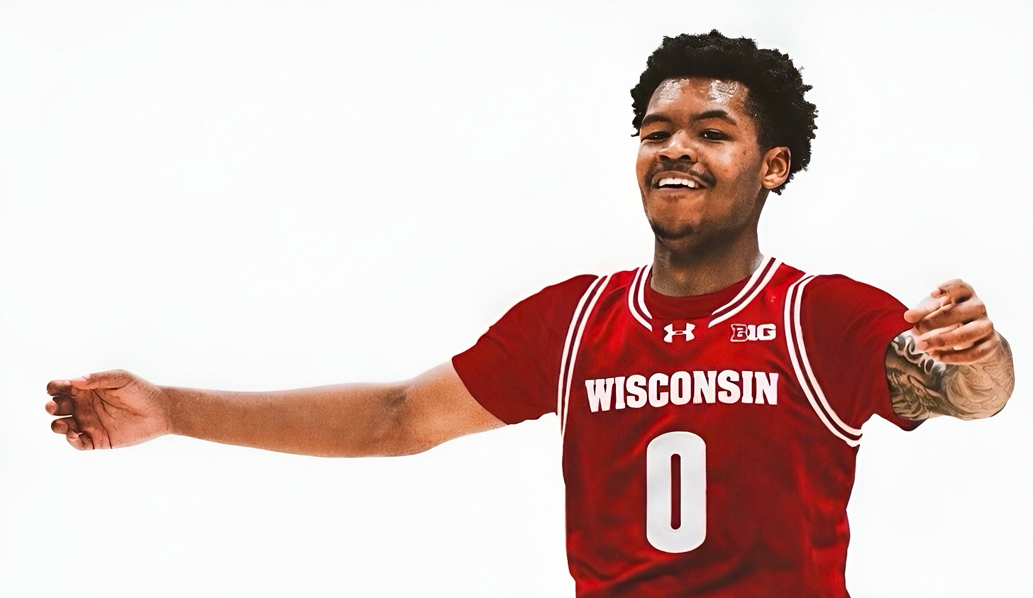 Wisconsin Badgers guard Trey Autry 