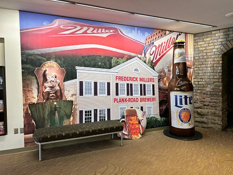 motorcycle, beer, lobby, displays