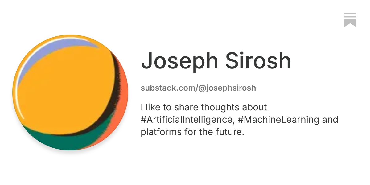 Joseph Sirosh | Substack
