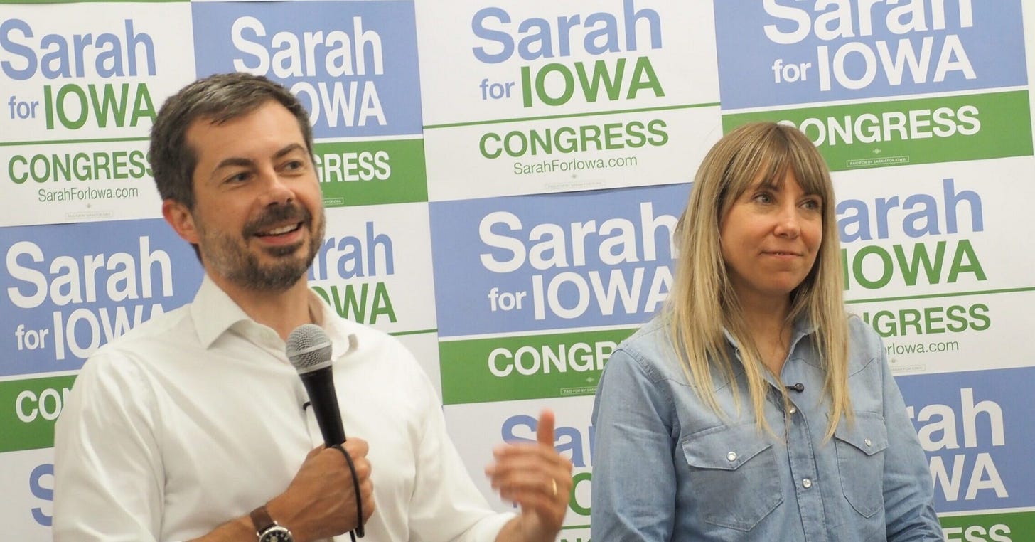 Reach across the aisle': Pete Buttigieg campaigns with Sarah Trone Garriott • Iowa Capital Dispatch Reach across the aisle': Pete Buttigieg campaigns with Sarah Trone Garriott • Iowa Capital Dispatch