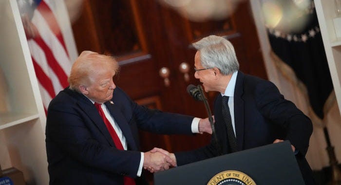 Nvidia Can Sell AI Chip to China Again After CEO Meets Trump - WSJ