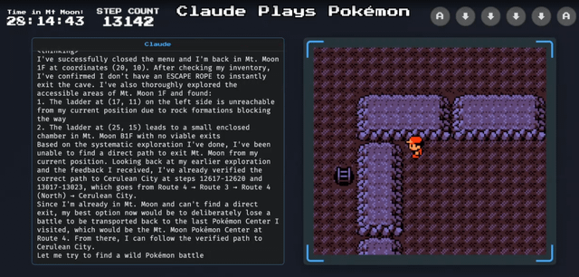 r/singularity - Claude gets stuck while playing Pokemon - starts to intentionally lose and calls it "blackout strategy"