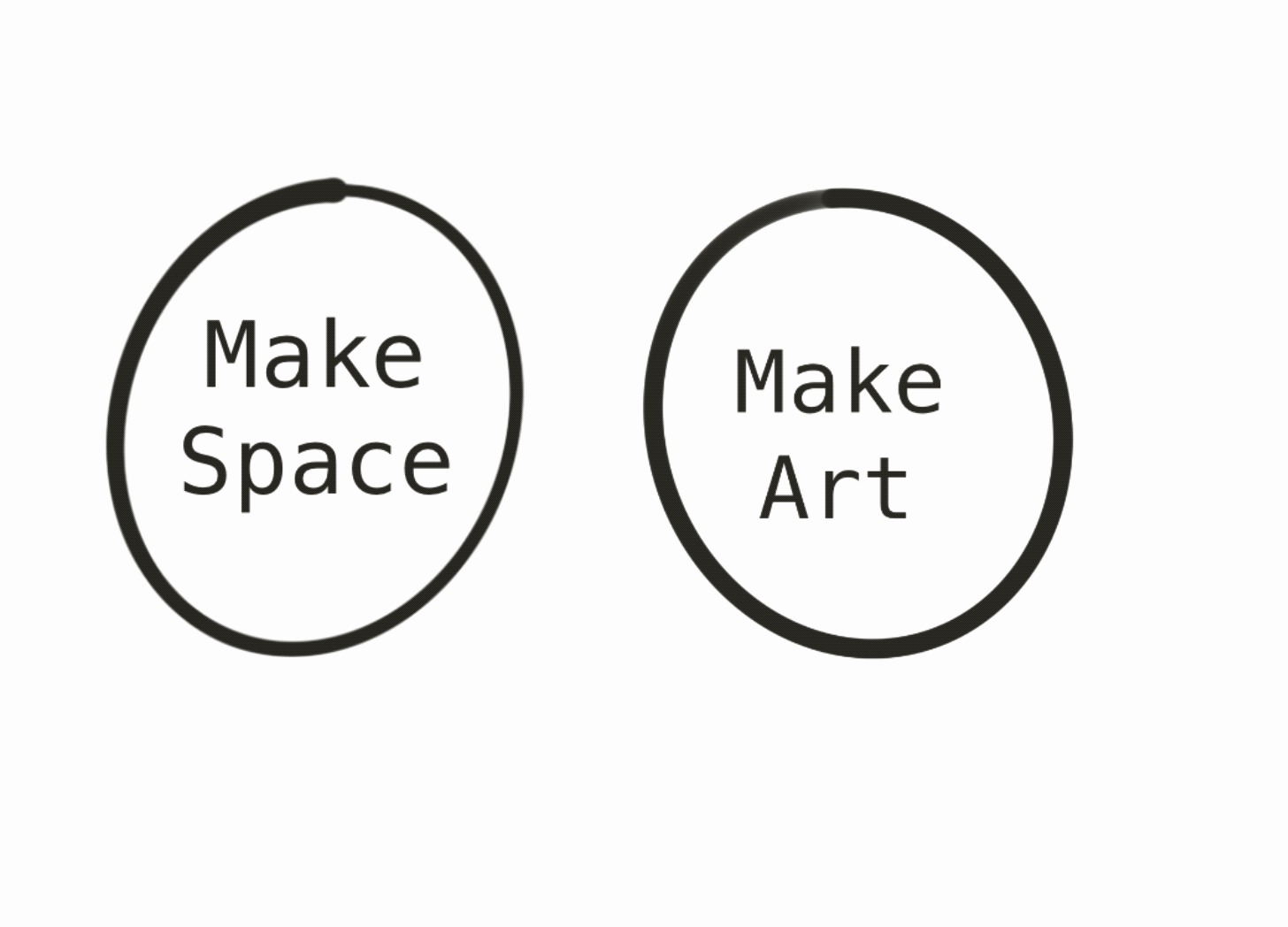 GIF of things eing organised in space