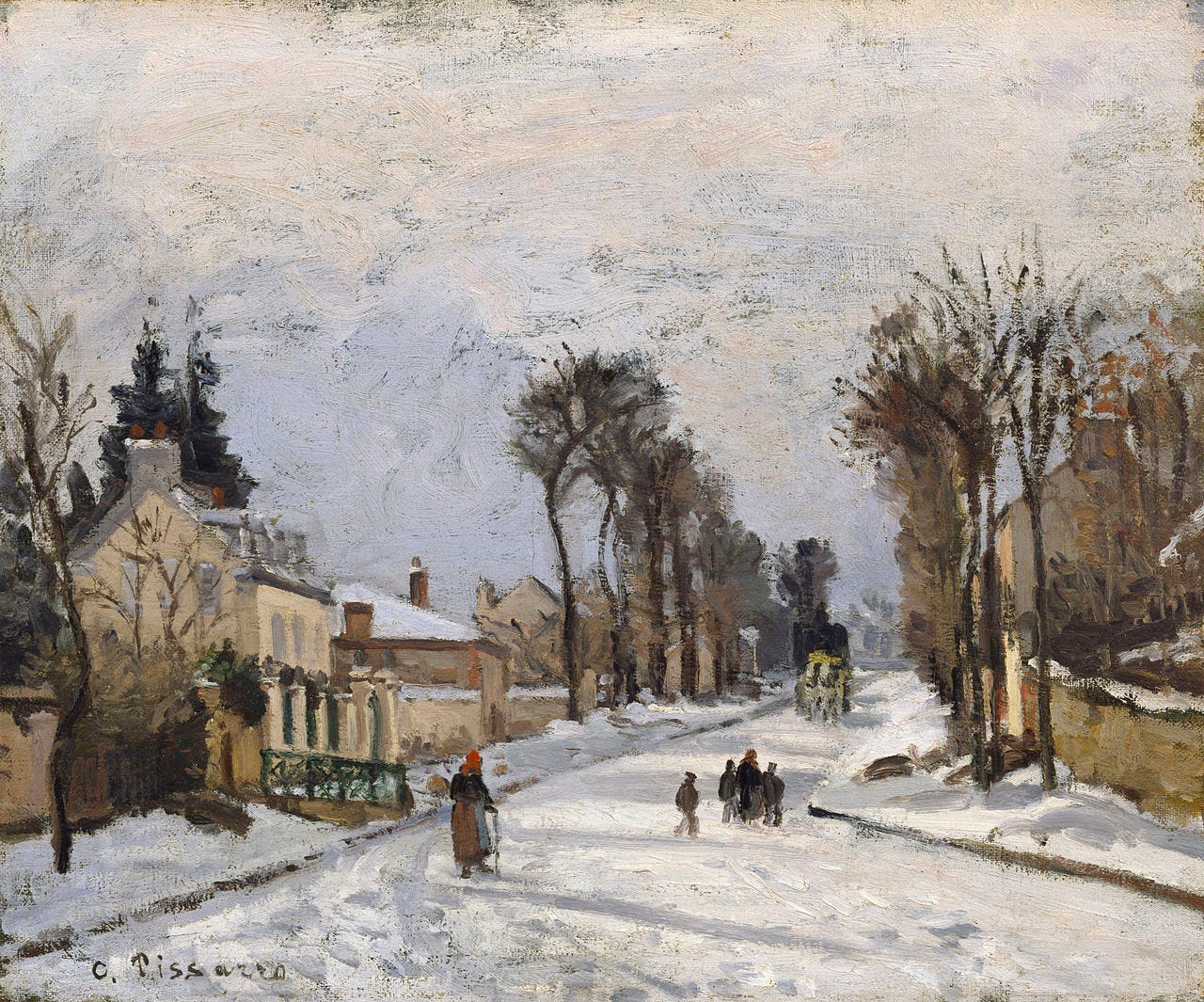 Pissarro Road to Versailles at Louveciennes