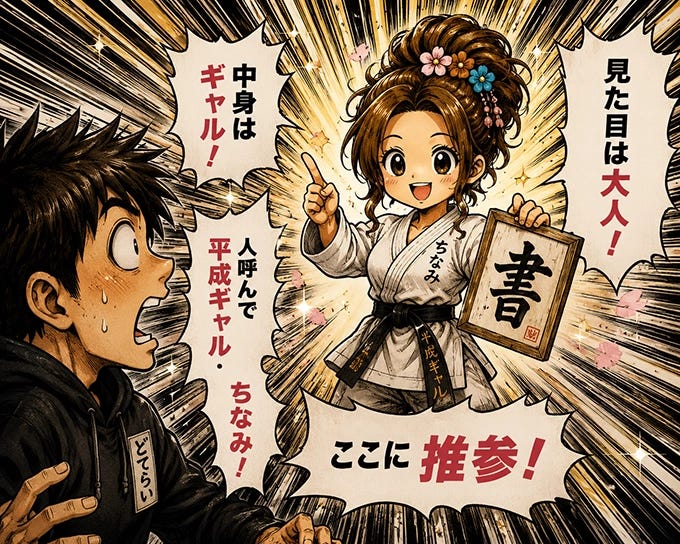 見た目は大人! 中身はギャル! 人呼んで平成ギャル・ちなみ! ここに推参! 見た目は大人! 中身はギャル! 人呼んで平成ギャル・ちなみ! ここに推参!
