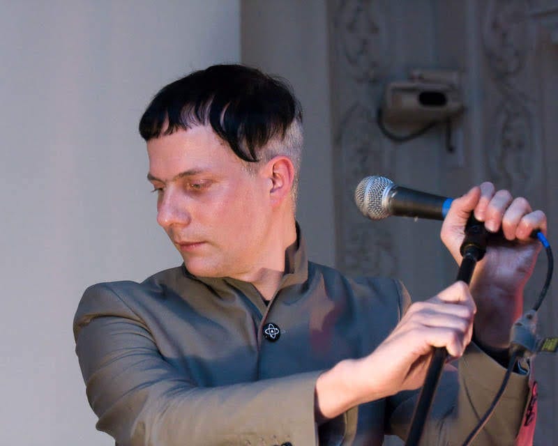 Felix Kubin at the Goethe-Institut in Boston 2009 (photo by Tom)