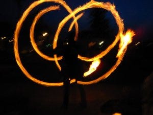 Lisa Spinning Fire Lisa Spinning Fire