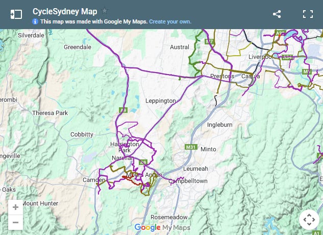 Extend your M7 Cycleway Ride