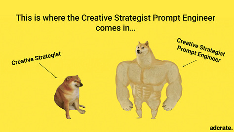 AI creative ad strategist a job that might fit me! I think