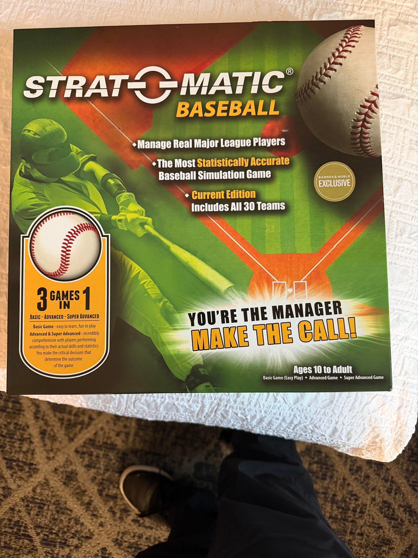Strat O Matic Baseball Barnes and Nobel Exclusive