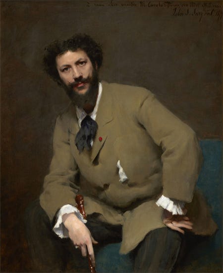 Portrait of Carolus Duran, 1879, John Singer Sargent Portrait of Carolus Duran, 1879, John Singer Sargent