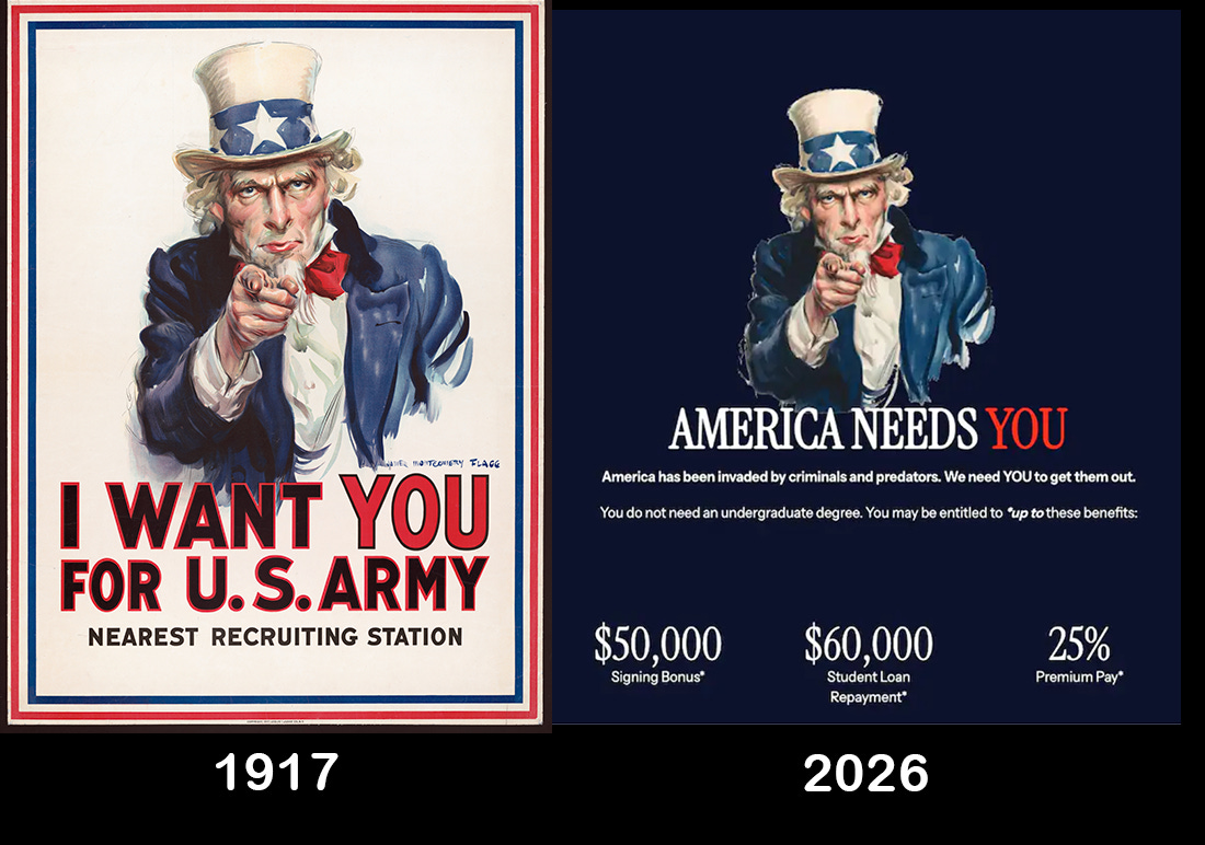 Wartime Recruitment for American Soil