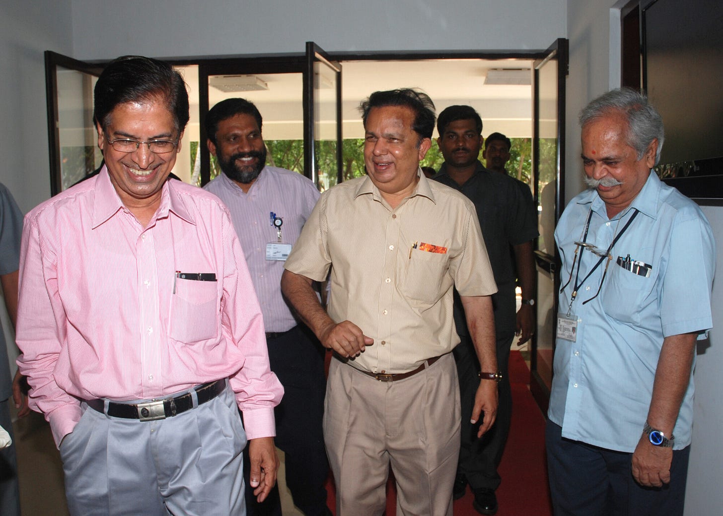An ISRO Chairman's visit to IIST, 2009. Joseph credits two men for the institute's foundations: G. Madhavan Nair, then Chairman of ISRO, and B.N. Suresh, the founding director. An ISRO Chairman's visit to IIST, 2009. Joseph credits two men for the institute's foundations: G. Madhavan Nair, then Chairman of ISRO, and B.N. Suresh, the founding director.