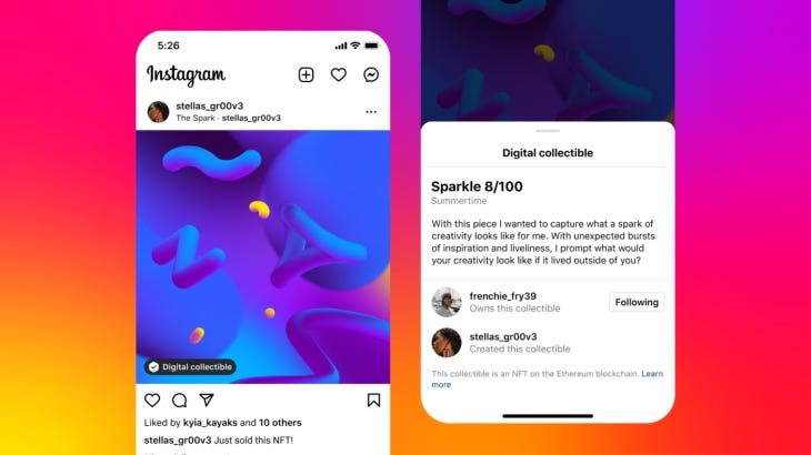 instagram nfts