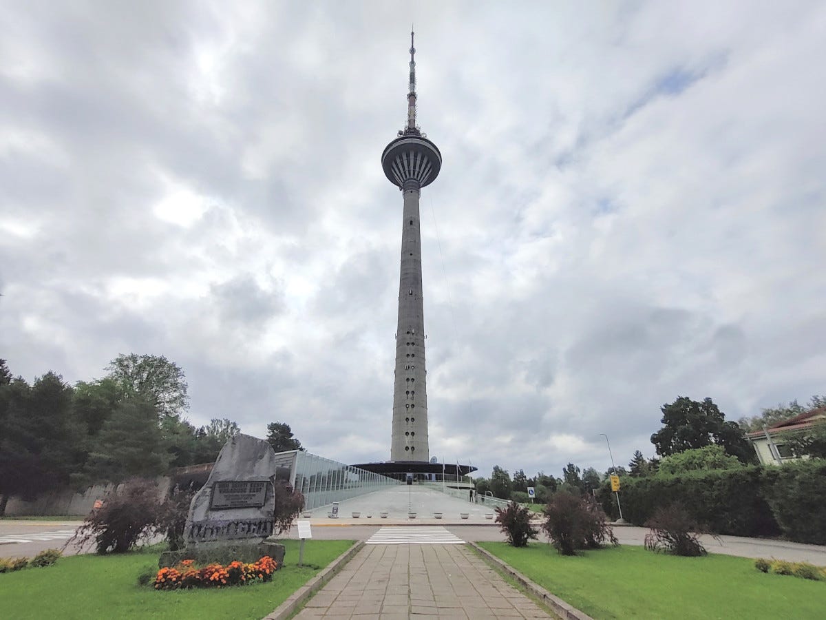 Walked On The Edge Of The Tallinn TV Tower - Challenge Fifty Two Walked On The Edge Of The Tallinn TV Tower - Challenge Fifty Two