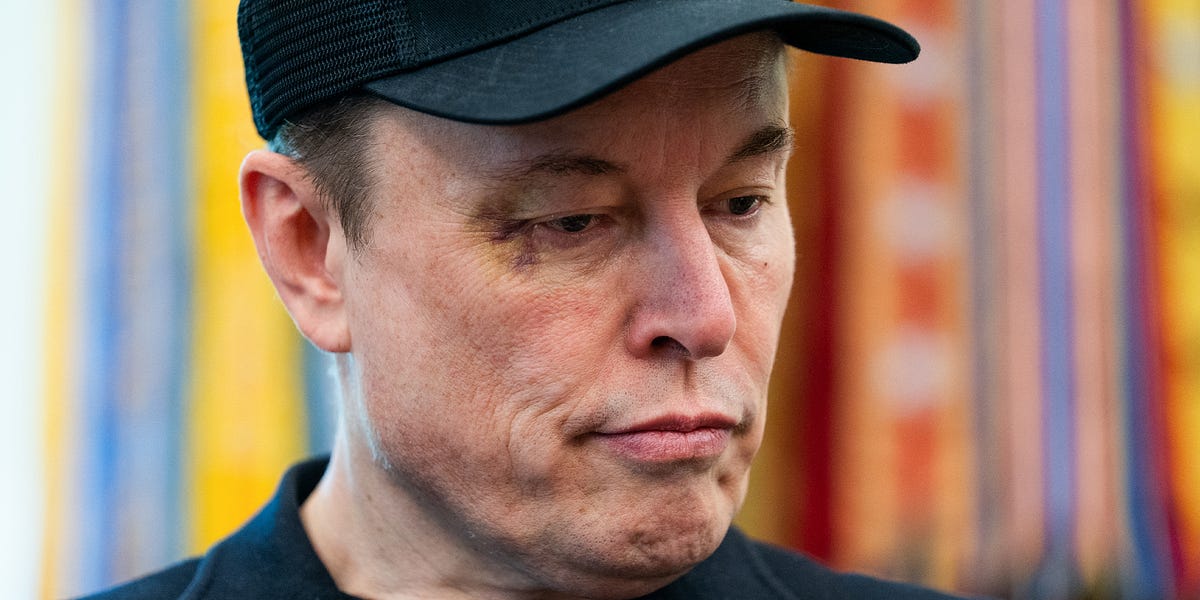 Elon Musk Leaves White House Disgraced And Literally Bruised