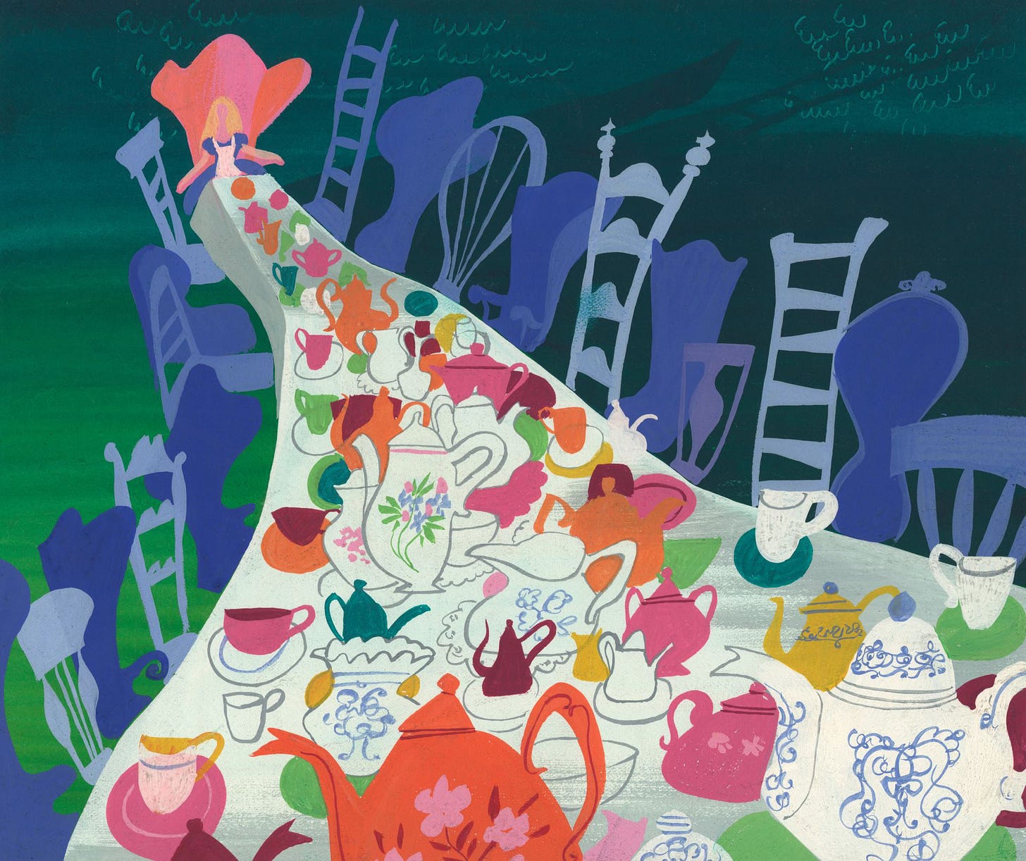 Mary Blair concept art for Alice in Wonderland